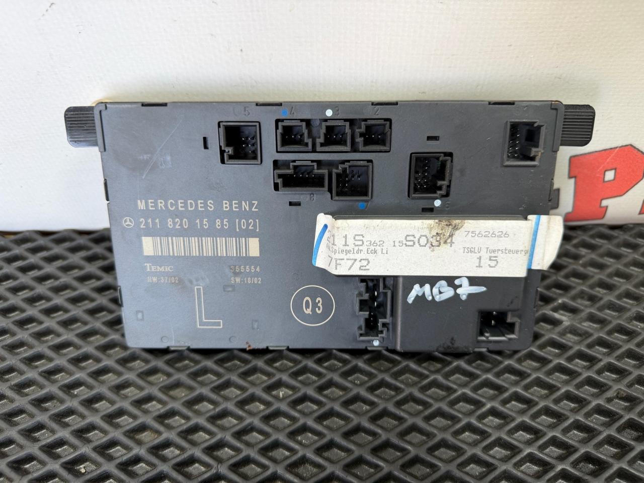 модуль управления двери Mercedes-Benz E-Класс W211/S211 W211 2003, 1.8 л., M 271.941, бензин, АКПП, c185 melanitschwarz, универсал, правый руль, 2118201585 - фото №1
