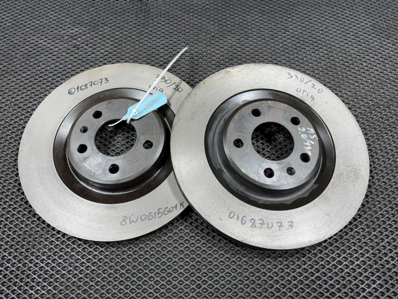 диски тормозные (комплект) Audi S5 F5 2019, 3.0 л., бензин, АКПП, купе, 8W0615601K - фото №1