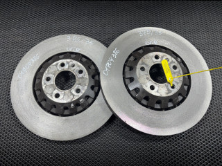 диски тормозные (комплект) Audi Q7 4M 2019, 3.0 л., CREC, бензин, АКПП, внедорожник 5 дв., 4M0615301AS, 4M0615301AD