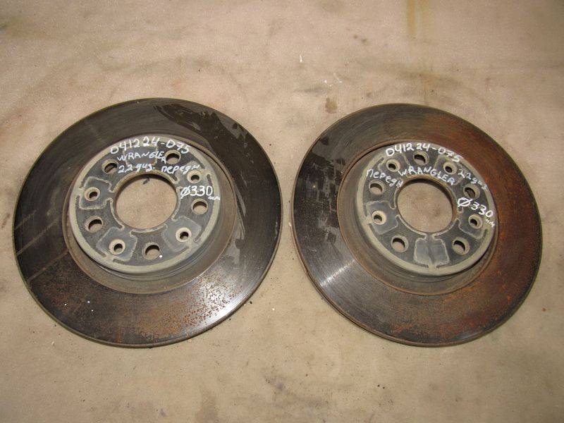 диски тормозные (комплект) Jeep Wrangler 4 поколение 2019, 2.0 л., дизель - фото №1