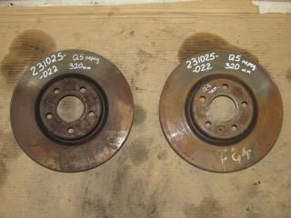 диски тормозные (комплект) Audi Q5 8R [рестайлинг] 2014