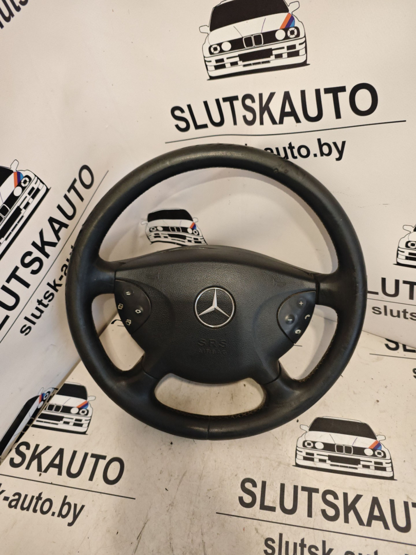 руль Mercedes-Benz E-Класс W211/S211 2005, 2.7 л., дизель, АКПП, серебристый металлик, седан - фото №1