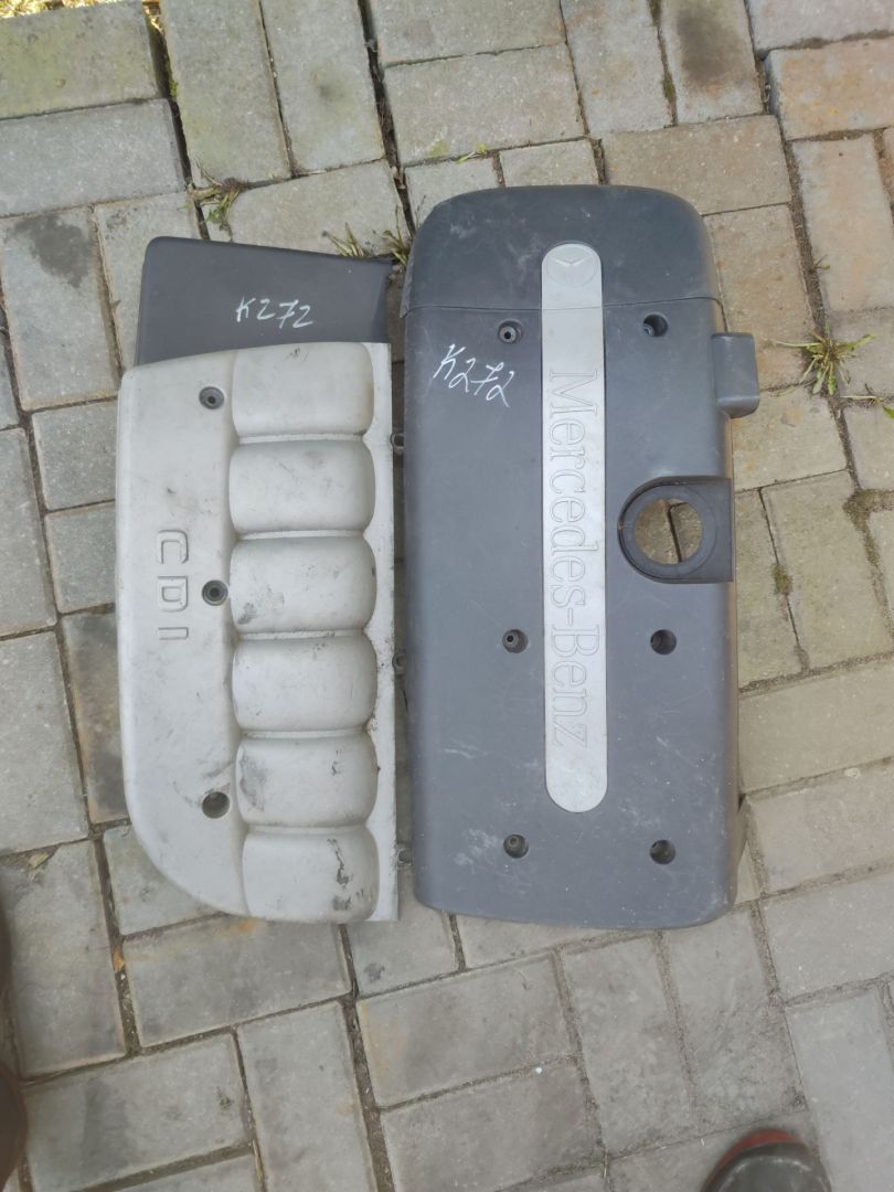 декоративная крышка двигателя Mercedes-Benz S-Класс W220 2002, 3.2 л., дизель, АКПП, серебристый металлик, седан, задний привод - фото №1