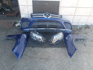 передняя часть (ноускат) Mercedes-Benz GLS-Класс X166 2018, 3.0 л., OM 642.826, дизель, АКПП, синий, внедорожник 5 дв., полный привод, правый руль