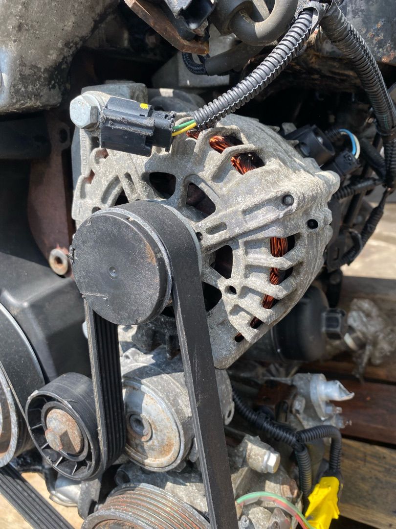 генератор Peugeot 407 1 поколение 2008, 2.2 л., 4HT (DW12BTED4), дизель, МКПП - фото №1