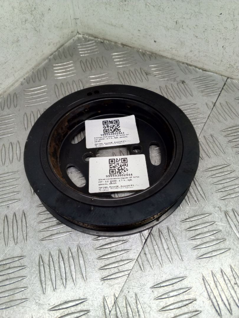 шкив коленвала Jaguar XF X250 2008, 2.7 л., AJD, дизель, АКПП, 276DT, AJD, AJD7G, 4R8Q6B319AA - фото №1