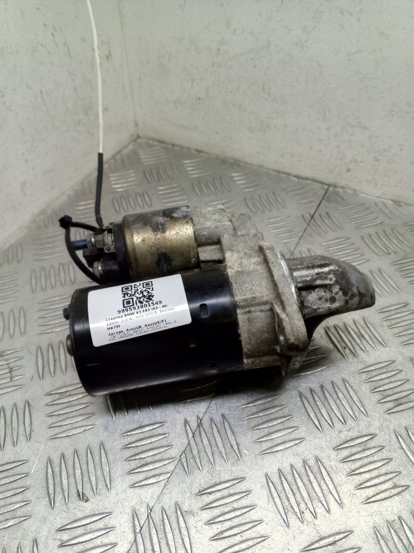 стартер BMW X3 E83 2005, 2.0 л., N46 B20 B, бензин, МКПП, N46B20, N46B20B, 7524843, 12417524843, 12417610341, 7610341, N46, N46B20A, N46B20BC - фото №1