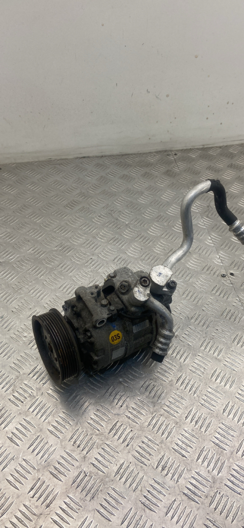 компрессор кондиционера Volkswagen Touareg 1 поколение 2005, 3.2 л., BMV, бензин, МКПП, 7L6820803D, 7SEU17C - фото №1