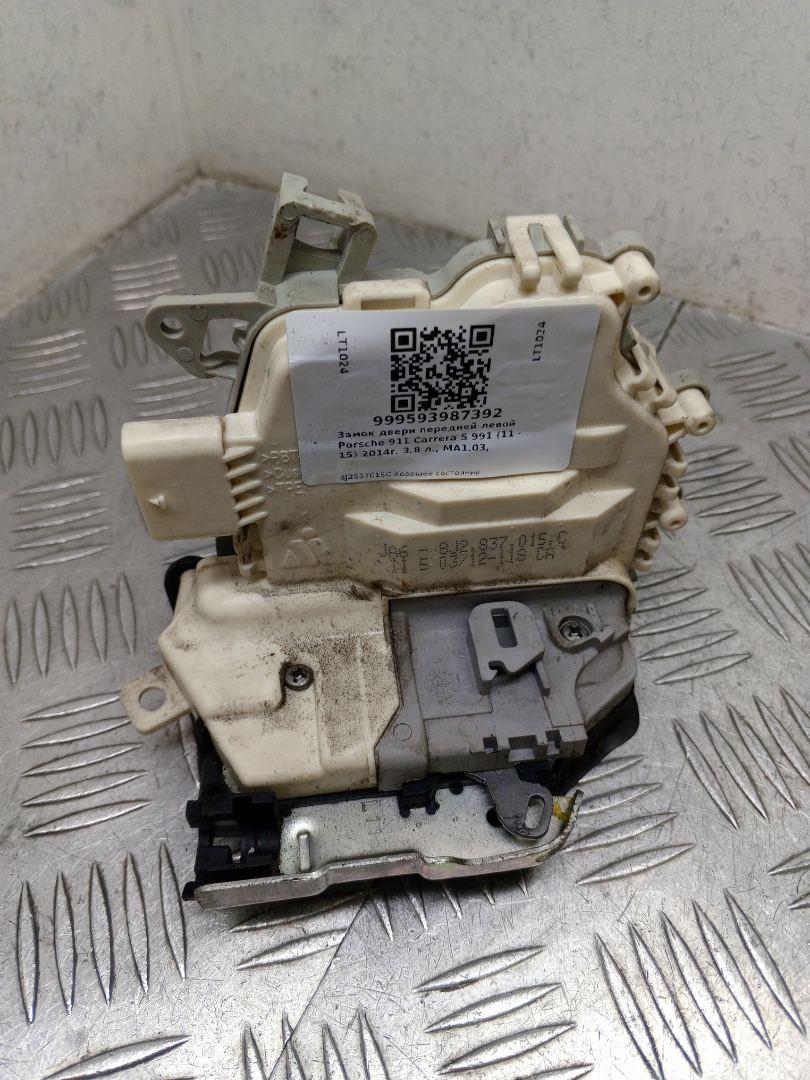 замок двери передней левой Porsche 911 Carrera S 991 2014, 3.8 л., MA1.03, бензин, робот, серый, задний привод, правый руль, 8J2837015C - фото №1