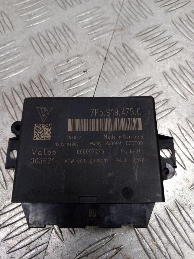 блок управления парктрониками Porsche 911 Carrera S 991 2014, 3.8 л., MA1.03, бензин, робот, серый, задний привод, правый руль, 7P5919475C, 7P5919475 - фото №1