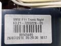 фонарь крышки багажника правый BMW 5 серия F07/F10/F11 2011, 3.0 л., N57 D30 A, дизель, АКПП, sophistog brillan metallic (a90), универсал, задний привод, правый руль, 63217203228, 7203228, 89505495 - фото №5