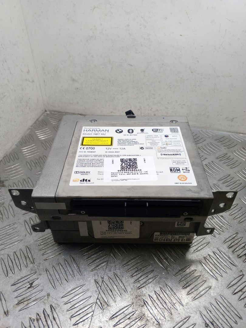 магнитола BMW X5 F15 2017, 3.0 л., N57 D30 B, дизель, АКПП, carbonschwarz metallic (416), внедорожник 5 дв., полный привод, правый руль, 6832270, 65126832270 - фото №1