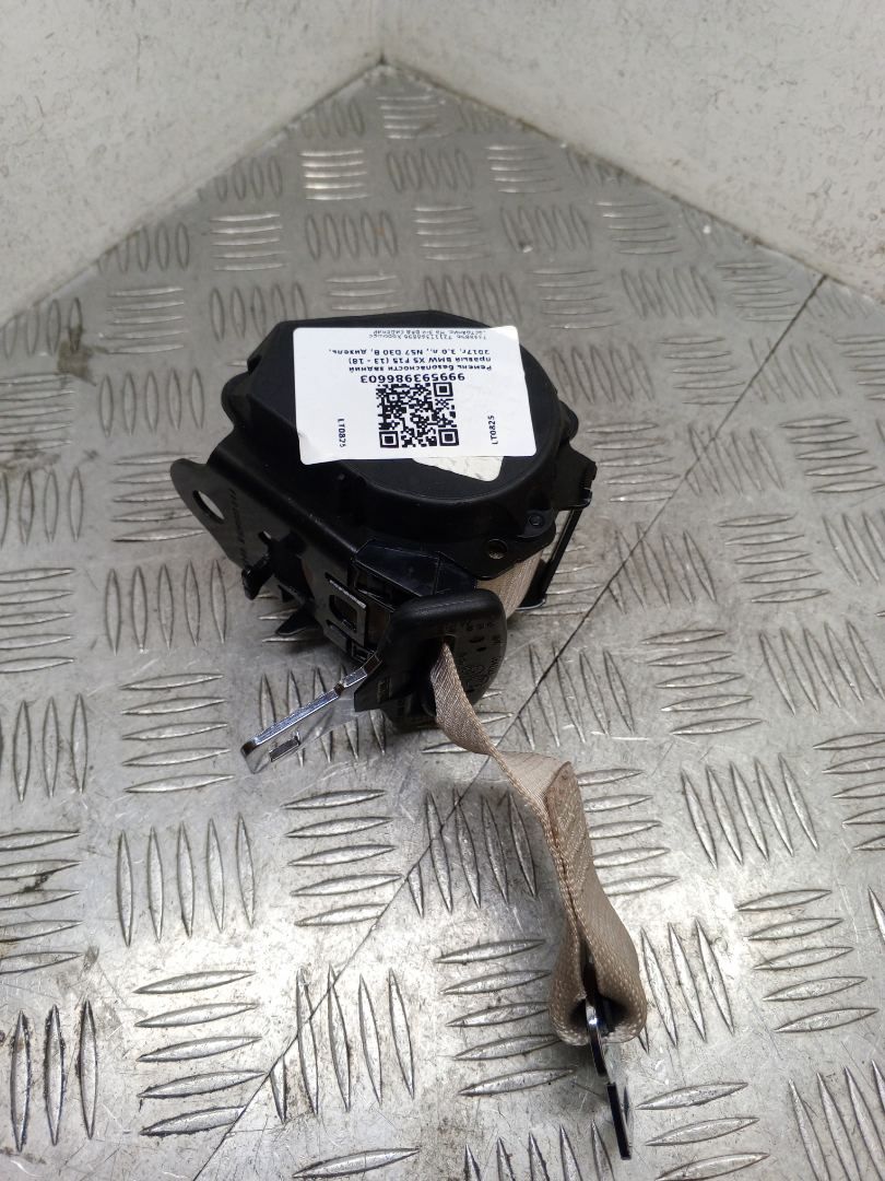 ремень безопасности BMW X5 F15 2017, 3.0 л., N57 D30 B, дизель, АКПП, carbonschwarz metallic (416), внедорожник 5 дв., полный привод, правый руль, 72117348896, 7348896 - фото №1