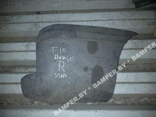 клык бампера задний правый Fiat Doblo 1 поколение 2002, 1.9 л., дизель, минивэн