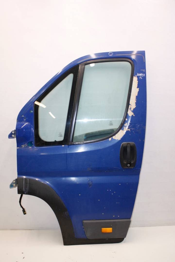 дверь передняя левая Citroen Jumper 2 поколение L4H2 2010, 2.2 л., 4HU (P22DTE), дизель, МКПП, синий, фургон, передний привод - фото №1