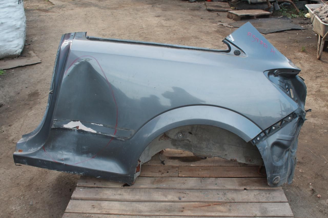 крыло заднее левое Opel Astra H 2007, 1.6 л., Z 16 XER, бензин, робот, серый, купе, передний привод - фото №1