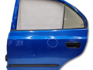 дверь задняя левая Hyundai Accent 2 поколение (LC) LC 2001, 1.5 л., бензин, МКПП, синий, седан
