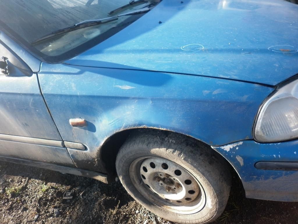 крыло переднее правое Honda Civic 6 поколение (EJ/EK/EM) EJ6 1996, 1.4 л., D14A4, бензин, МКПП, синий, купе - фото №1