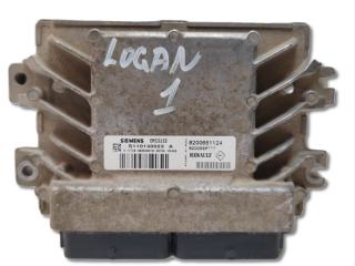 блок управления двигателем Renault Logan 1 поколение L8 2008, 1.4 л., K7J 710, бензин, МКПП, серый, седан, передний привод, 8200661124, S110140023