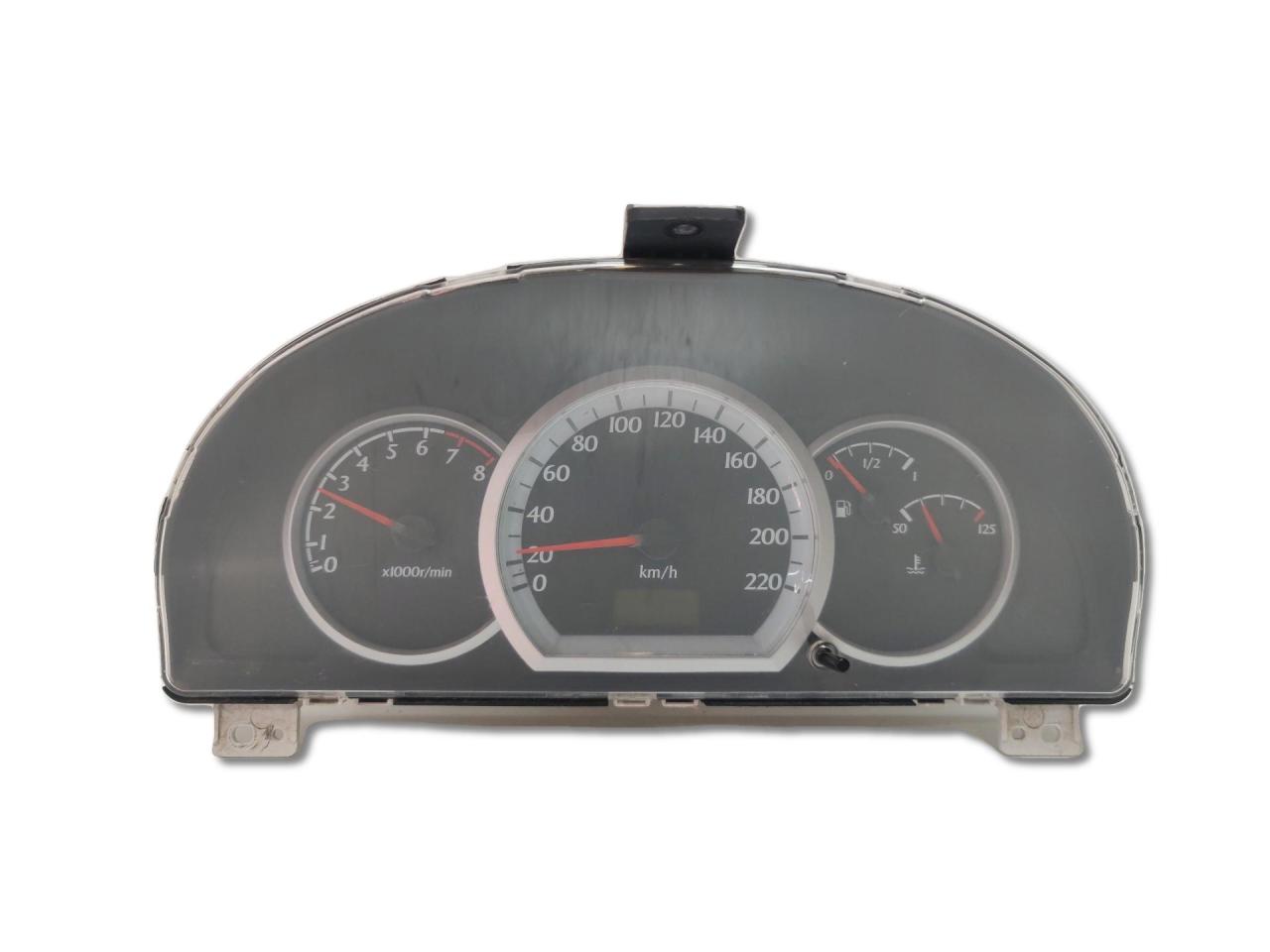 щиток приборов (приборная панель) Chevrolet Lacetti 1 поколение J200 2007, 1.4 л., F14D3, бензин, МКПП, красный, хетчбэк 5 дв., передний привод, 11000-932900D, 9680458EJ - фото №1