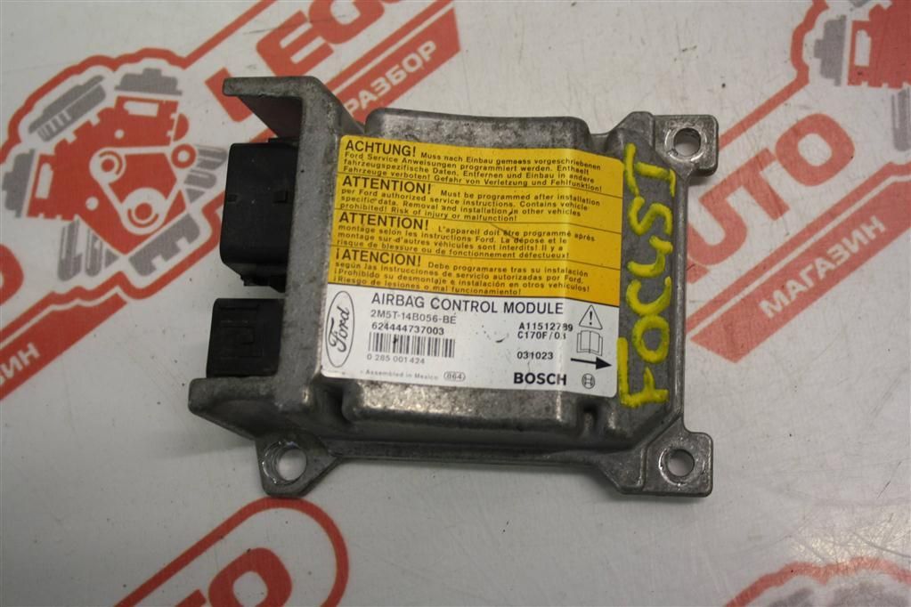 блок AirBag Ford Focus 1 поколение BK 2000, 1.8 л., EYDE, бензин, МКПП, красный, седан, передний привод, 2M5T14B056 - фото №1