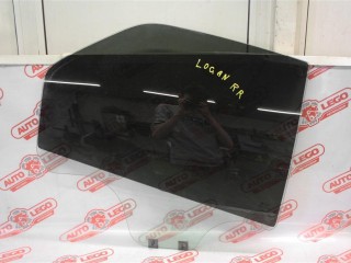 стекло двери задней правой Renault Logan 1 поколение L8 2006, 1.5 л., K7JA710, бензин, МКПП, синий, седан, передний привод