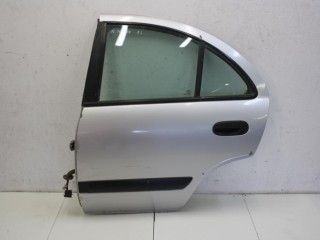 дверь задняя левая Nissan Almera N16 [рестайлинг] N16 2005, 1.6 л., QG16DE, бензин, МКПП, серебристый, хетчбэк 5 дв., передний привод