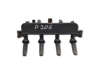 катушка зажигания Peugeot 206 1 поколение [рестайлинг] 2A 2003, 1.4 л., KFW, бензин, МКПП, серебристый, передний привод, 597097