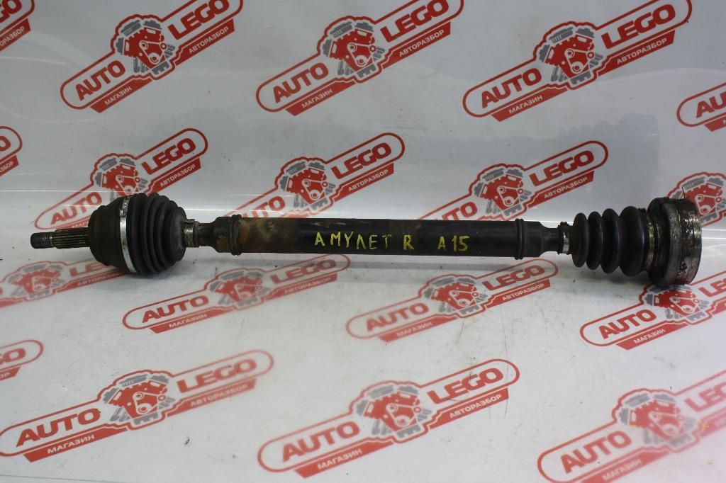 полуось передняя правая (приводной вал, ШРУС) Chery Amulet (A15) 1 поколение 2006, SQR480ED, бензин, МКПП, серый, седан, передний привод, A112203020AE - фото №1