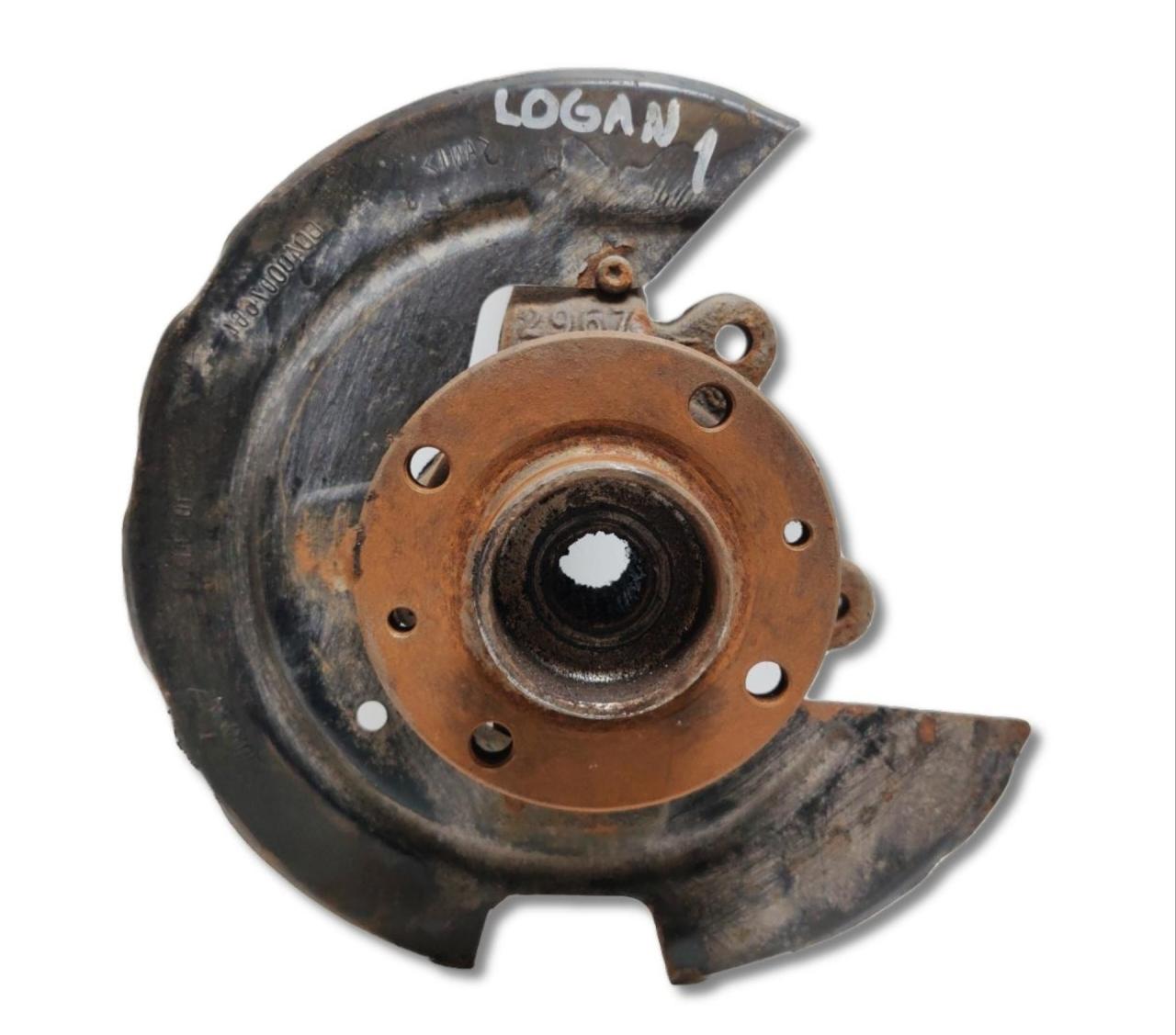 кулак поворотный правый Renault Logan 1 поколение L8 2006, 1.4 л., K7JA710, бензин, МКПП, синий, седан, передний привод, 6001548866 - фото №1