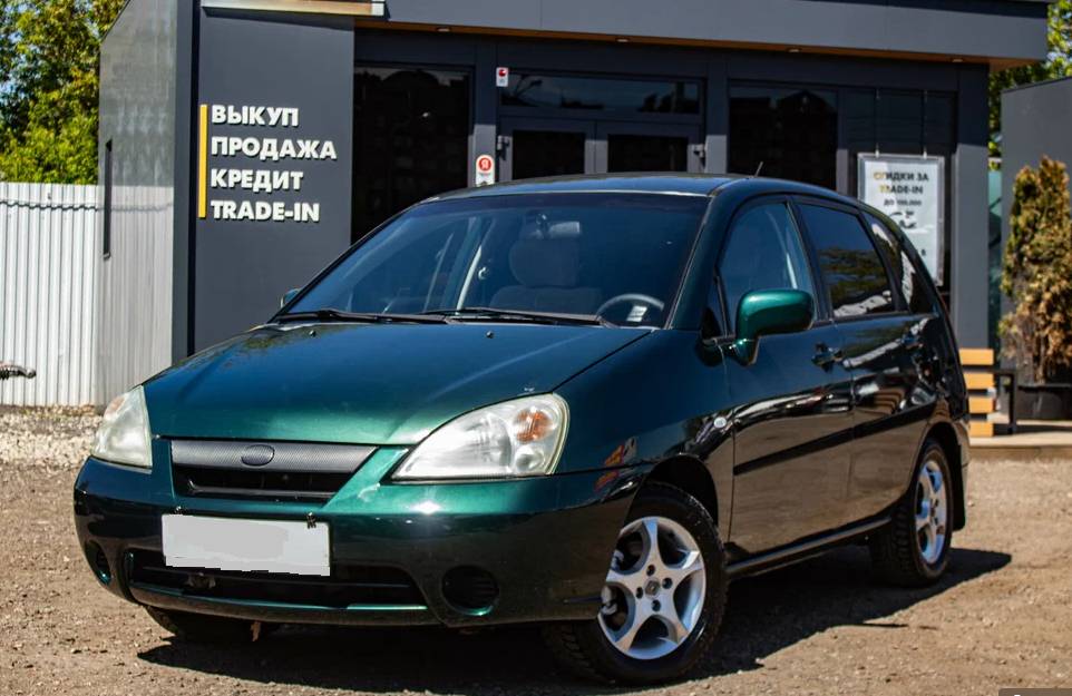 стекло двери задней правой Suzuki Liana 1 поколение 2002, универсал - фото №1