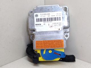 блок AirBag Volkswagen Touareg 1 поколение [рестайлинг] 2008, 3.6 л., BHK, бензин, АКПП, чёрный, внедорожник 5 дв., полный подключаемый привод, BOSCH, 7L0959655, 0285001991