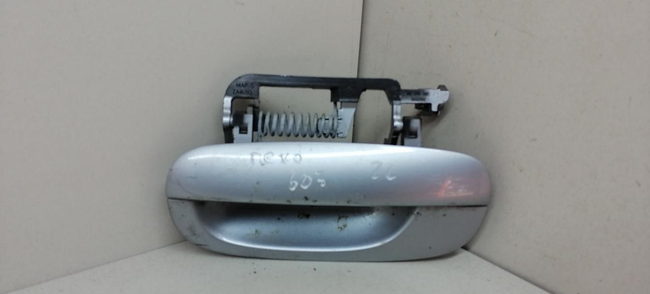 ручка наружная задняя левая Peugeot 607 1 поколение 2002, серебристый, 9629157577 - фото №1