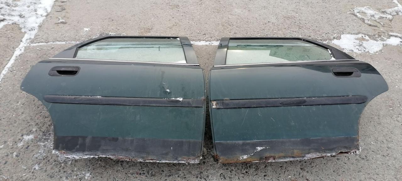 дверь задняя левая Opel Vectra B 1998, 1.6 л., X 16 XEL, бензин, 5МКПП, зеленый, универсал - фото №1