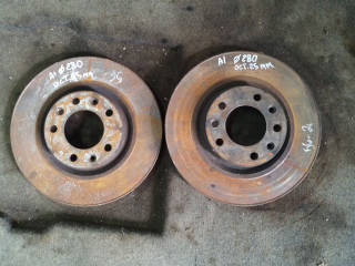 диски тормозные (комплект) Peugeot 308 T9 2014, 1.6 л., HDi, дизель, МКПП, хетчбэк 5 дв., передний привод