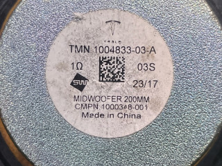 динамик Tesla Model X 1 поколение 2017, электро, белый, 1004833-03-A