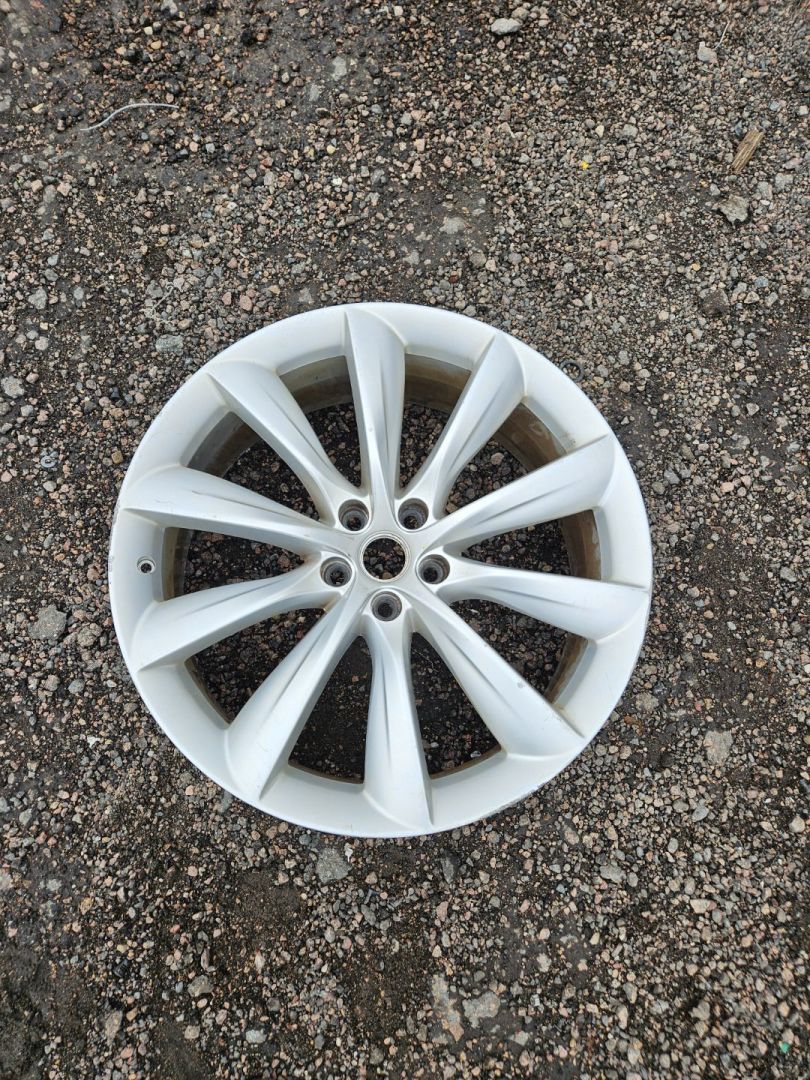 диск литой Tesla Model X 1 поколение 2017, электро, белый - фото №1