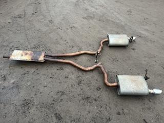 глушитель Ford Mustang 6 поколение S550 [рестайлинг] 2018, 2.3 л., бензин, АКПП, кабриолет, задний привод, FR33-5L274-B, FR33-5L274-C