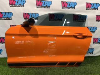 дверь передняя левая Ford Mustang 6 поколение S550 [рестайлинг] 2021, 2.3 л., бензин, АКПП, оранжевый, купе, задний привод