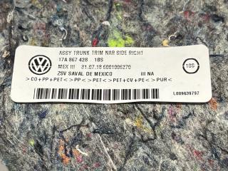 обшивка багажника Volkswagen Jetta 7 поколение 2019, 1.4 л., бензин, АКПП, седан, передний привод, 17A867428