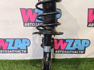 стойка передняя левая Ford Mustang 6 поколение S550 [рестайлинг] 2019, 2.3 л., бензин, АКПП, черный, купе, задний привод, JR3C18045