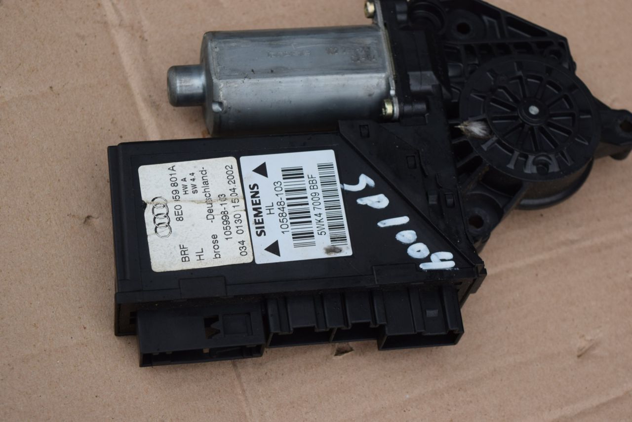 моторчик стеклоподъемника задний левый Audi A4 B6 2001, 1.9 л., дизель, седан, 8E0959801A - фото №1