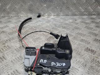 замок двери передней правой Peugeot 307 1 поколение 2002, 1.6 л., бензин, 5МКПП, серебро, хетчбэк 5 дв.