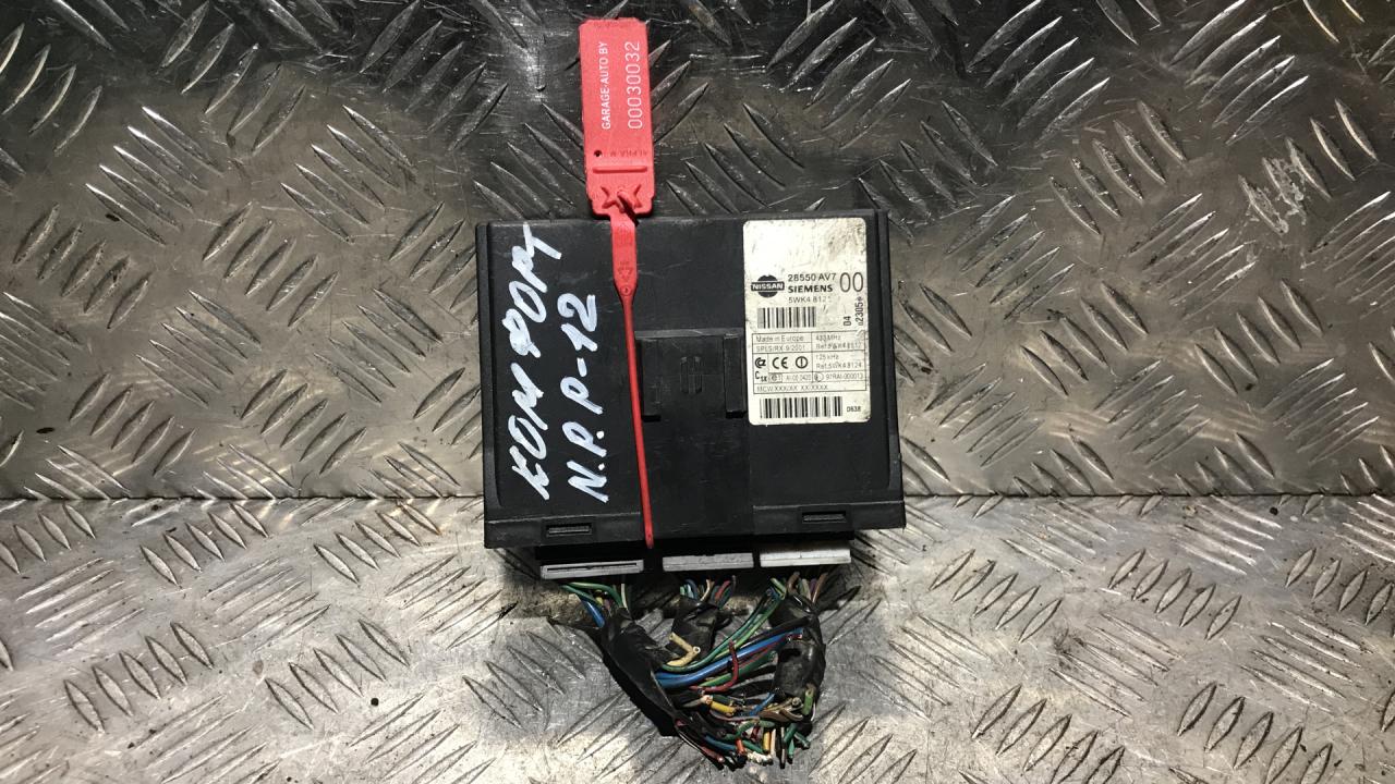 блок комфорта Nissan Primera P12 2003, 2.2 л., дизель, МКПП, седан, 28550AV7, 5WK48123, 5WK48812, 5WK48124, 97RAI-000013 - фото №1