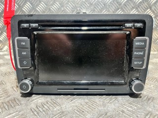 магнитола Volkswagen Passat B7 2011, 2.0 л., CCZB, бензин, АКПП, универсал, 5K0035190A