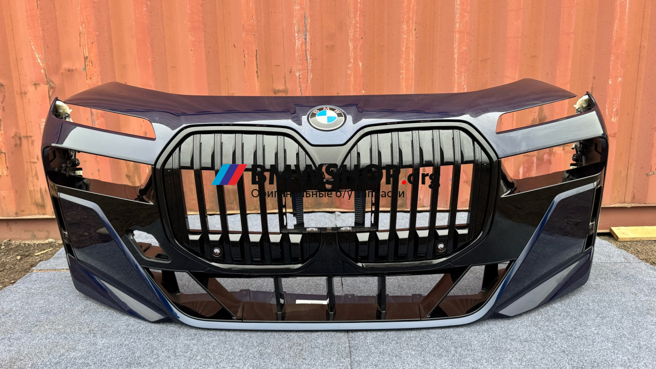 бампер передний BMW 7 серия G70 2023, c3z tansanitblau ii metallic, полный привод, 5A45BF8 - фото №1