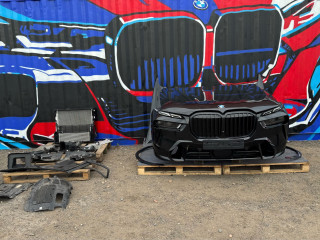 передняя часть (ноускат) в сборе BMW X7 G07 [рестайлинг] G07 2023, АКПП, 475 black-sapphire metallic, внедорожник 5 дв., полный привод, правый руль, 8686172, 8472275, 8589043