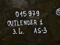 стекло двери задней левой Mitsubishi Outlander 1 поколение 2004 - фото №3