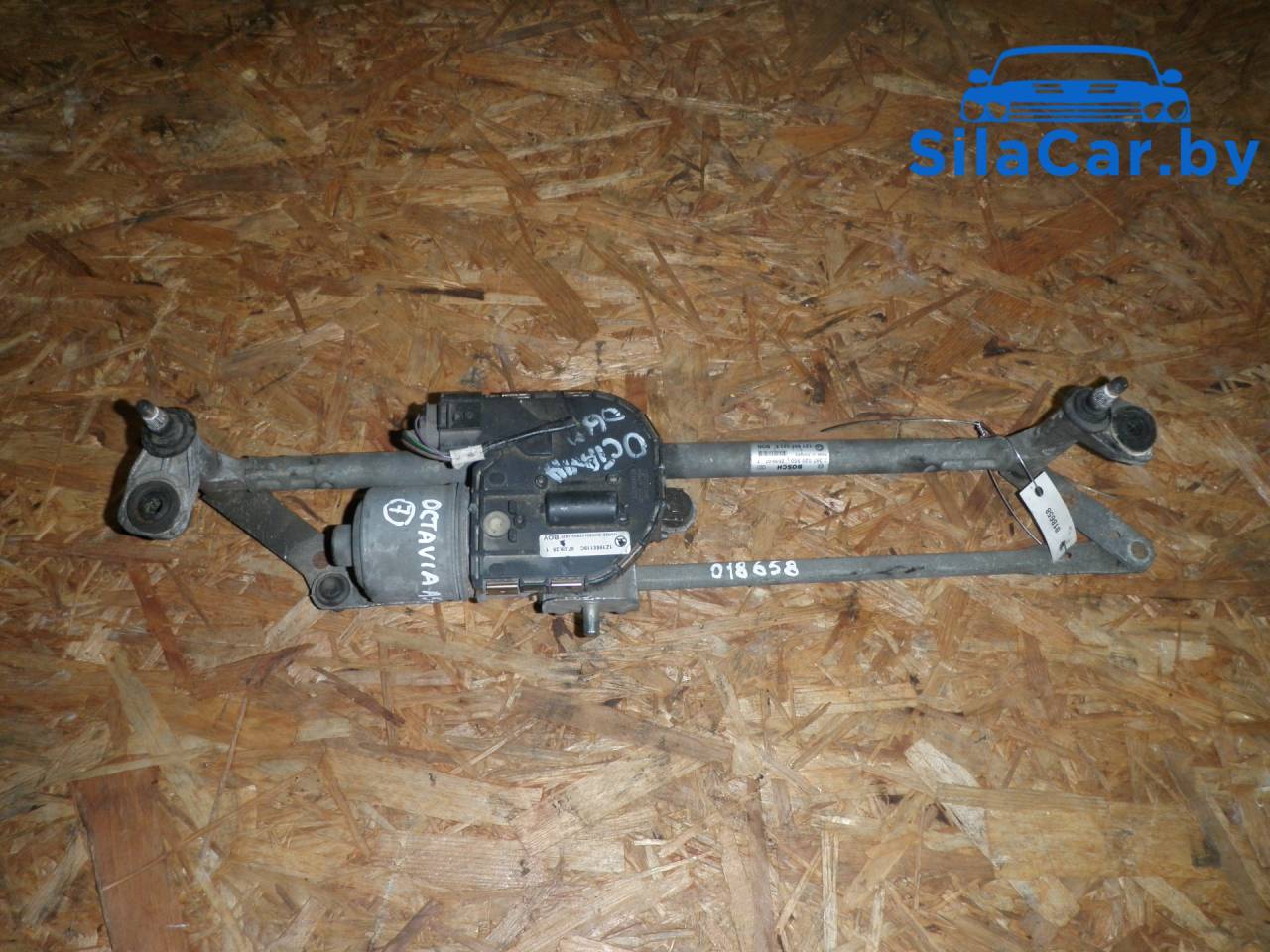 механизм стеклоочистителя (трапеция дворников) Skoda Octavia 2 поколение (A5) 2006, бензин, 1Z1955023E - фото №1