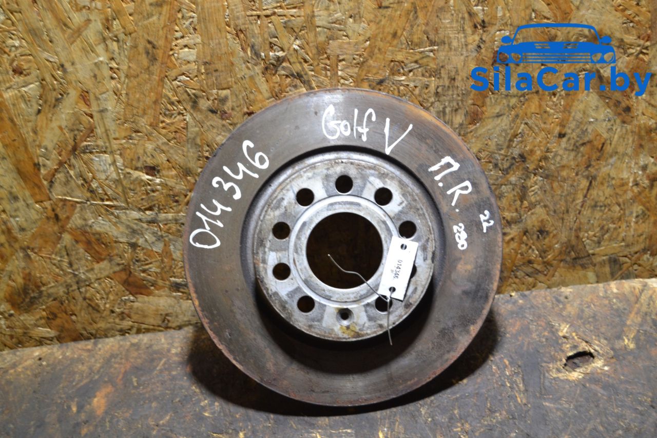 диск тормозной передний Volkswagen Golf 5 поколение (2003 - 2009) - фото №1